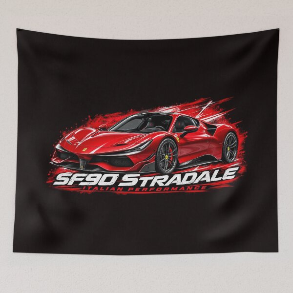 Item preview, Red Ferrari SF90 Stradale designed and sold by TZehrfeldPhotos.