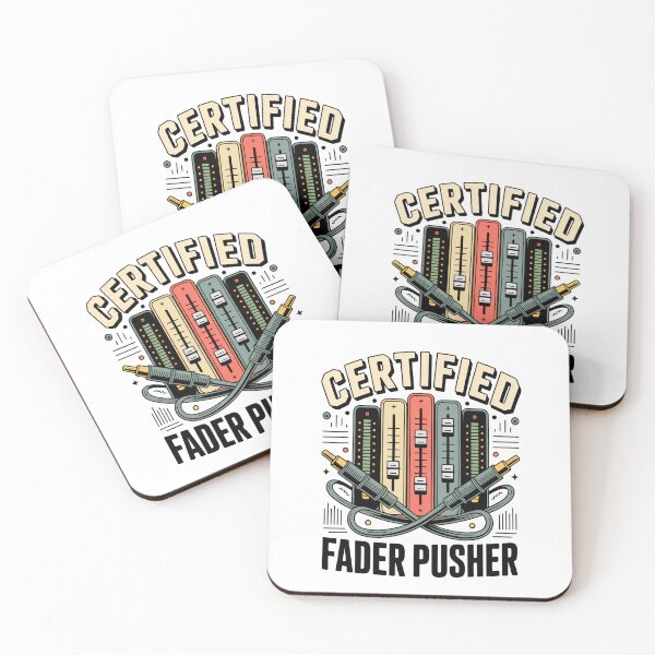 Item preview, Certified Fader Pusher - Funny Sound Engineer designed and sold by HappyDelights.