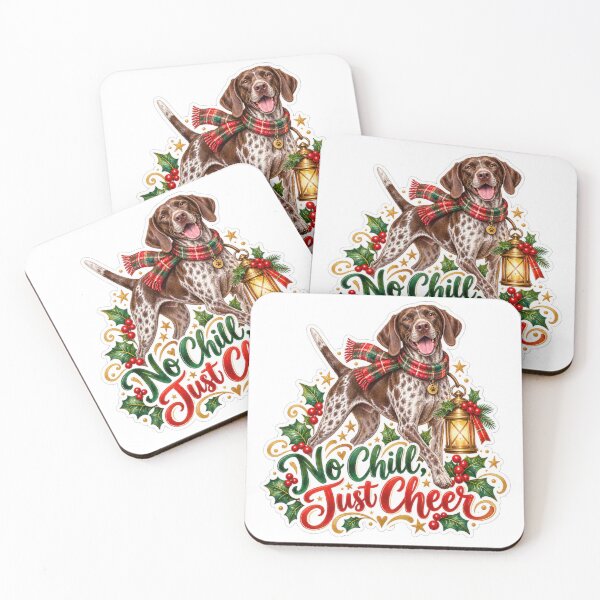 Item preview, No Chill Just Cheer GSP Christmas Dog designed and sold by badburropress.