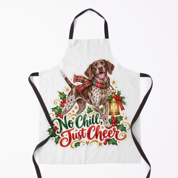 Item preview, No Chill Just Cheer GSP Christmas Dog designed and sold by badburropress.
