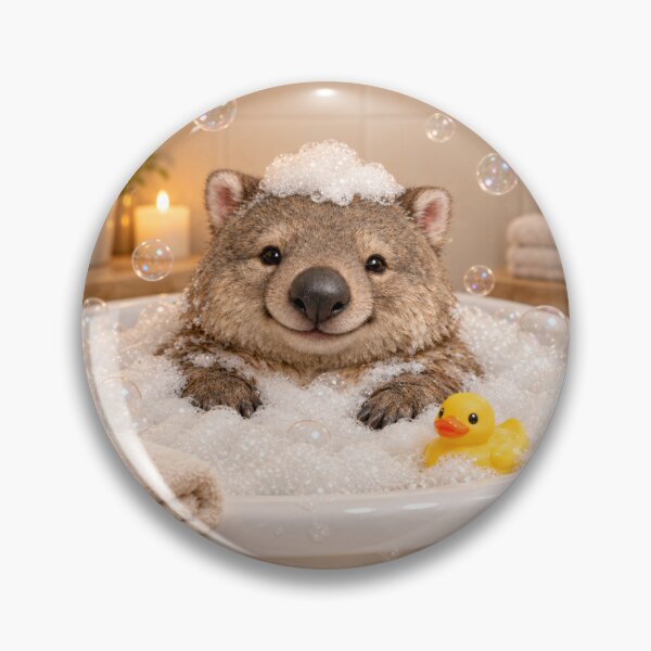 Item preview, Wombat Bathtub Bubble Bliss designed and sold by Sillytoe.