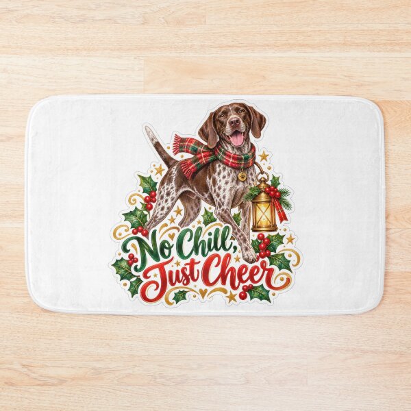 Item preview, No Chill Just Cheer GSP Christmas Dog designed and sold by badburropress.