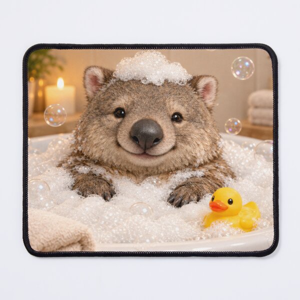 Item preview, Wombat Bathtub Bubble Bliss designed and sold by Sillytoe.
