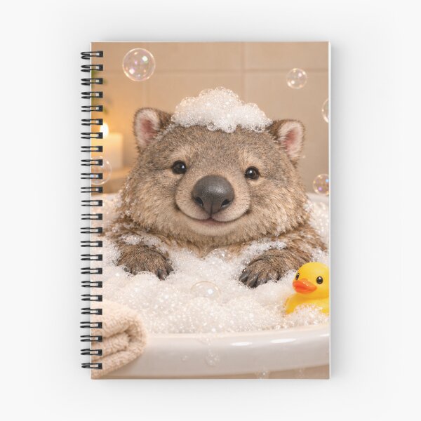 Item preview, Wombat Bathtub Bubble Bliss designed and sold by Sillytoe.