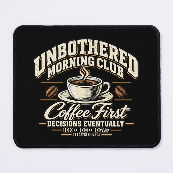 Item preview, Unbothered Morning Club – Coffee First, Decisions Eventually designed and sold by chamlogic.