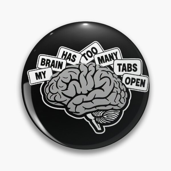 Item preview, My Brain Has Too Many Tabs Open AuDHD Neurodivergent Humor designed and sold by QuirkyGuacamole.