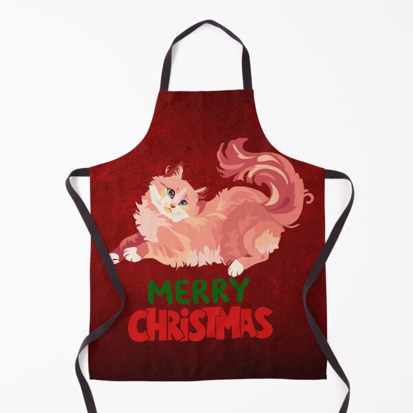 Item preview, Cute Maine Coon Cat Merry Christmas Holiday Art designed and sold by stormk10.