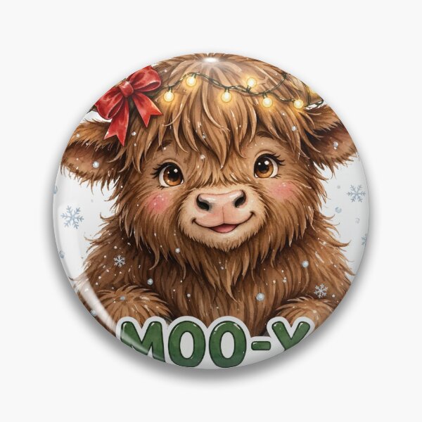 Item preview, Mooey Christmas Highland Cow Cute Funny Holiday Shirt designed and sold by dostielee.