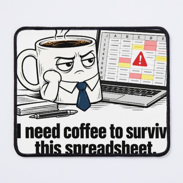 Item preview, Coffee to Survive This Spreadsheet designed and sold by The-Library.