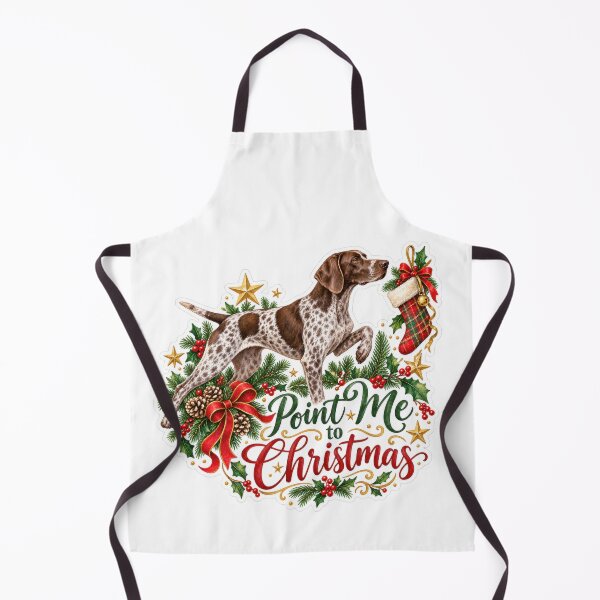 Item preview, Point Me to Christmas German Shorthaired Pointer designed and sold by badburropress.