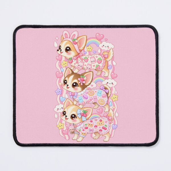 Item preview, Kawaii Chihuahua Pastel Sweets Rainbow Cute Dog Art designed and sold by AmiGraph.