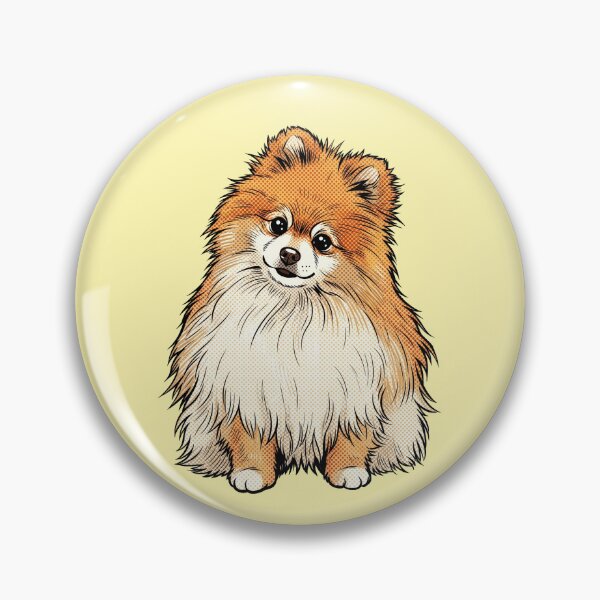 Item preview, Pop Art Pomeranian Dog Comic Halftone Illustration designed and sold by Terry Bain.