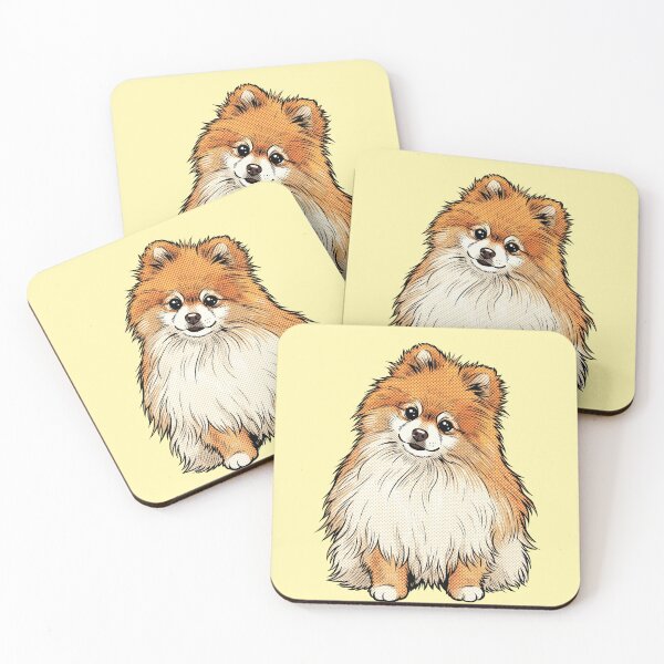 Item preview, Pop Art Pomeranian Dog Comic Halftone Illustration designed and sold by Terry Bain.