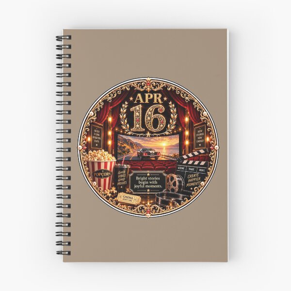 Item preview, April 16 Birthday Cinema Design | Movie Lover Gift designed and sold by LunaMoments.