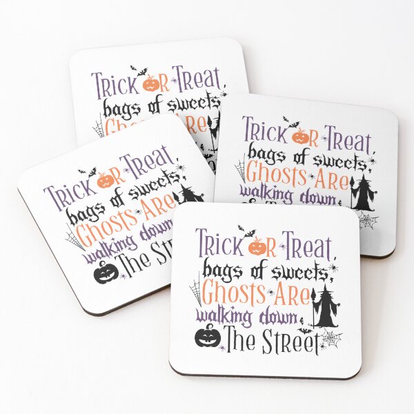 Item preview, Trick or Treat Halloween Gothic Typography designed and sold by Travelslightly.