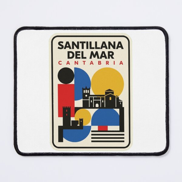 Item preview, Retro Santillana Del Mar Bauhaus Geometric Skyline designed and sold by k3rstman1.