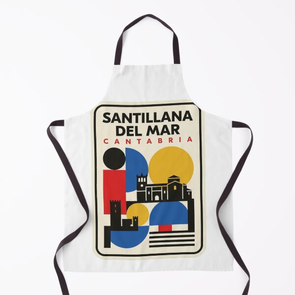 Item preview, Retro Santillana Del Mar Bauhaus Geometric Skyline designed and sold by k3rstman1.