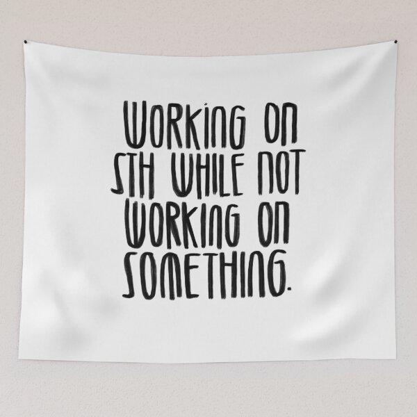 Item preview, Procrastination, working on something  designed and sold by badlydrawnbabe.