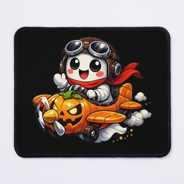 Item preview, Halloween Pilot Ghost – Cute Pumpkin Plane Adventure designed and sold by aliyehc.