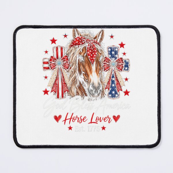 Item preview, Patriotic Horse Lover God Bless America Cross designed and sold by justinhmorton.
