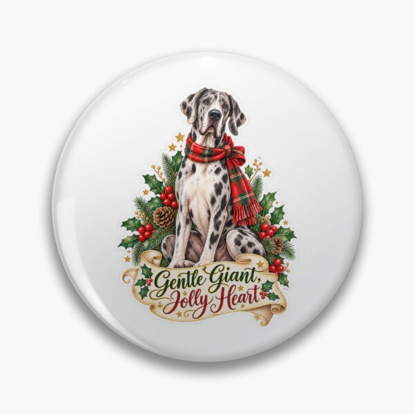Item preview, Gentle Giant Jolly Heart Great Dane Christmas designed and sold by badburropress.