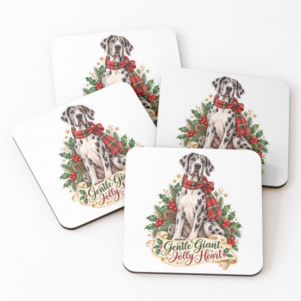 Item preview, Gentle Giant Jolly Heart Great Dane Christmas designed and sold by badburropress.