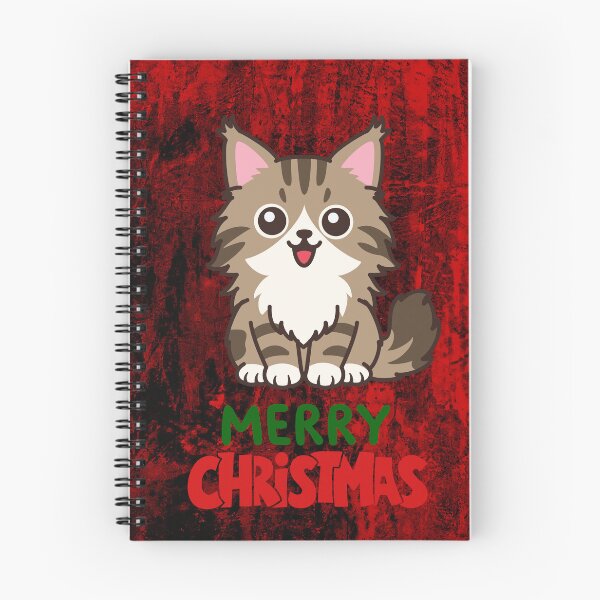 Item preview, Cute Maine Coon Cat Merry Christmas Holiday Art designed and sold by stormk10.