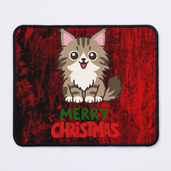 Item preview, Cute Maine Coon Cat Merry Christmas Holiday Art designed and sold by stormk10.