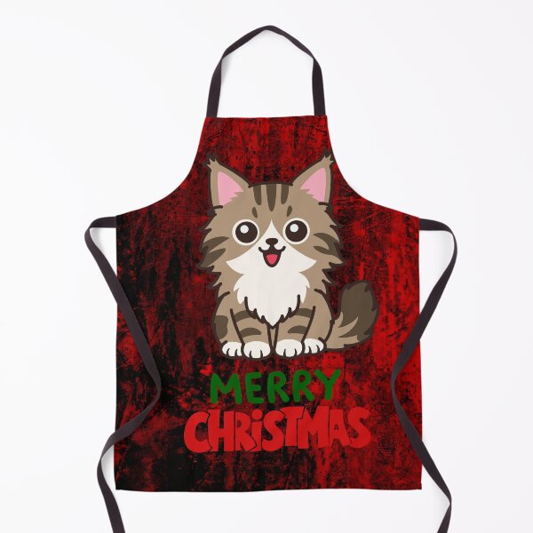 Item preview, Cute Maine Coon Cat Merry Christmas Holiday Art designed and sold by stormk10.