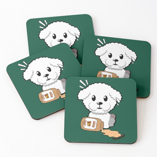 Item preview, Cute Furry Dog spilled a jar of peanut butter Active  designed and sold by StyleyTshirts8.
