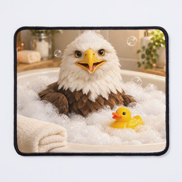 Item preview, Bald Eagle Bathtub Bubble Soak designed and sold by Sillytoe.
