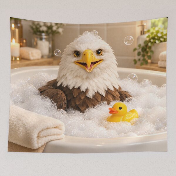 Item preview, Bald Eagle Bathtub Bubble Soak designed and sold by Sillytoe.