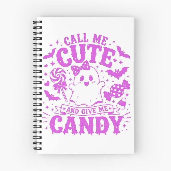 Item preview, Call Me Cute and Give Me Candy – Pink Halloween Ghost designed and sold by Travelslightly.