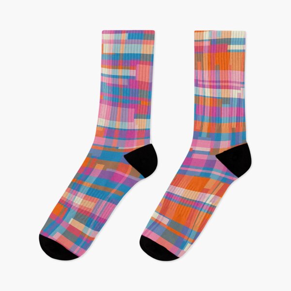 Item preview, Bright and Colorful Geometric Deconstructed Plaid Pattern designed and sold by kierkegaard.