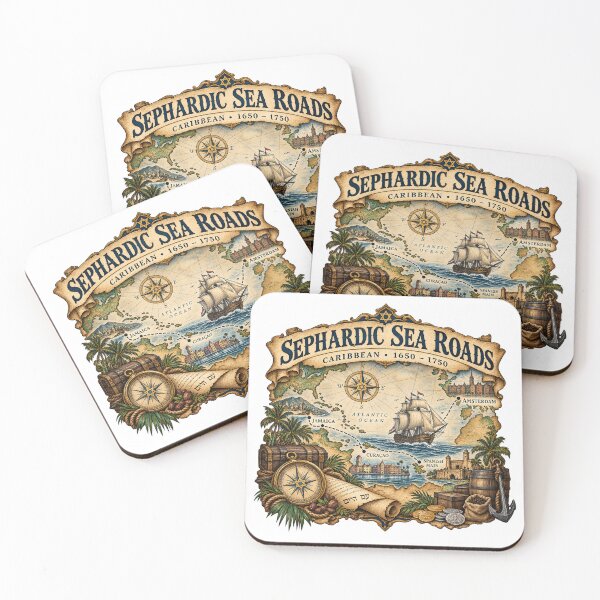 Item preview, Sephardic Sea Roads — Caribbean 1650–1750 designed and sold by Past in Threads.