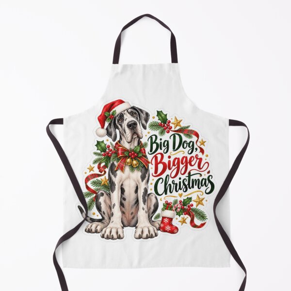 Item preview, Big Dog Bigger Christmas Great Dane Holiday designed and sold by badburropress.