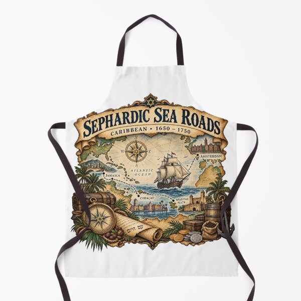 Item preview, Sephardic Sea Roads — Caribbean 1650–1750 designed and sold by Past in Threads.