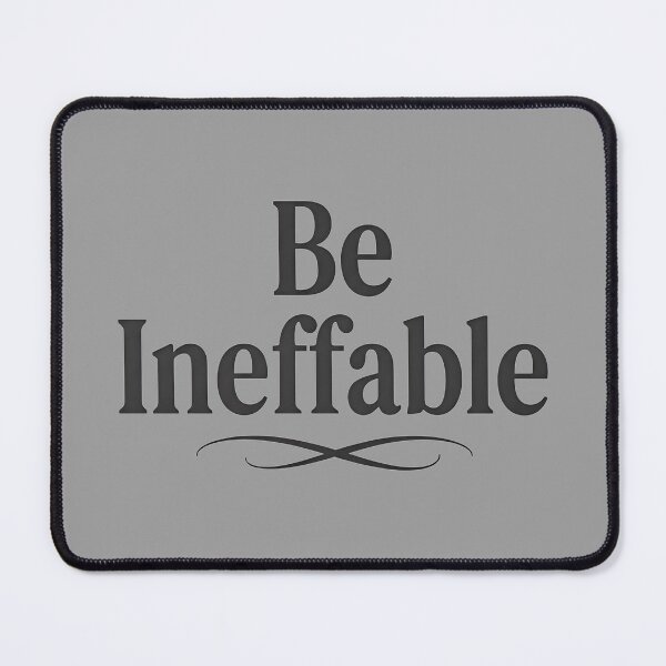 Item preview, Be Ineffable Elegant Typography Quote Inspirational Minimalist Text Art designed and sold by FrozenFits.