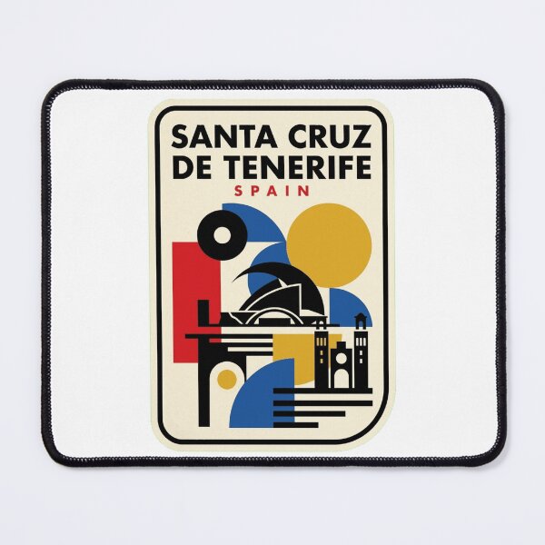 Item preview, Retro Santa Cruz De Tenerife Bauhaus Geometric Skyline designed and sold by k3rstman1.