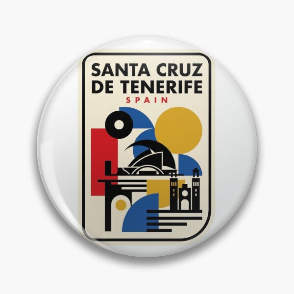 Item preview, Retro Santa Cruz De Tenerife Bauhaus Geometric Skyline designed and sold by k3rstman1.