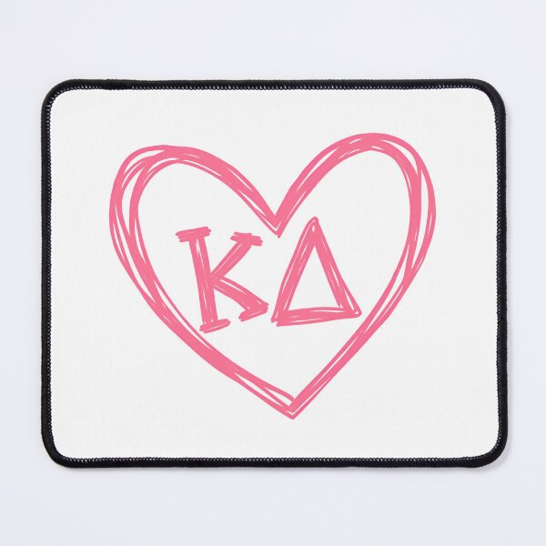 Item preview, Pink KΔ Hand-Drawn Heart designed and sold by summer-loving.