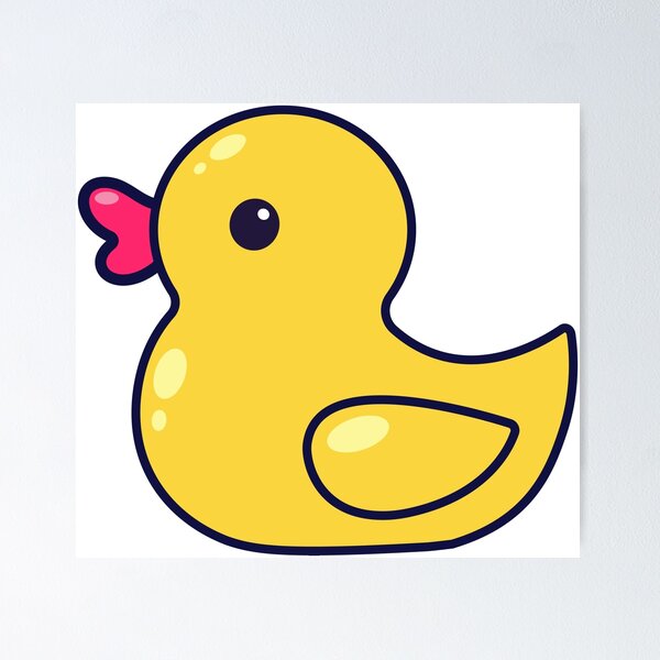 Item preview, Cute Yellow Rubber Bath Duck designed and sold by MayartLab.