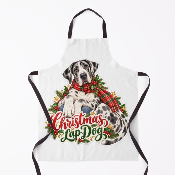 Item preview, Christmas Lap Dog Great Dane Holiday Humor designed and sold by badburropress.