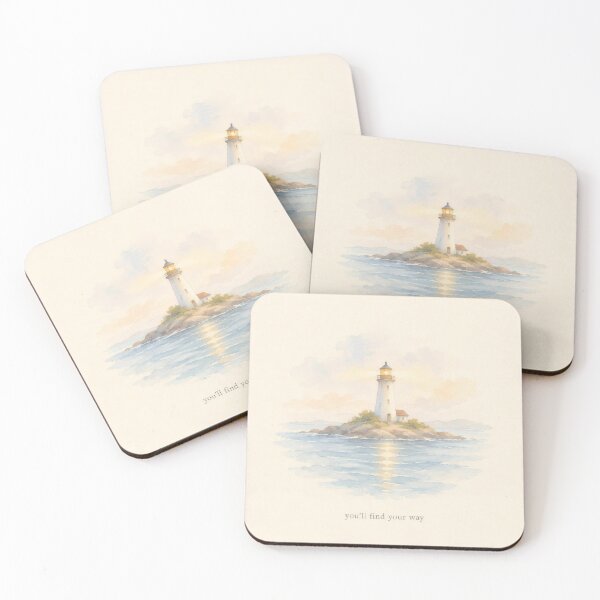 Item preview, You'll Find Your Way Lighthouse Illustration | Mental Health Wall Art designed and sold by FixationStudio.