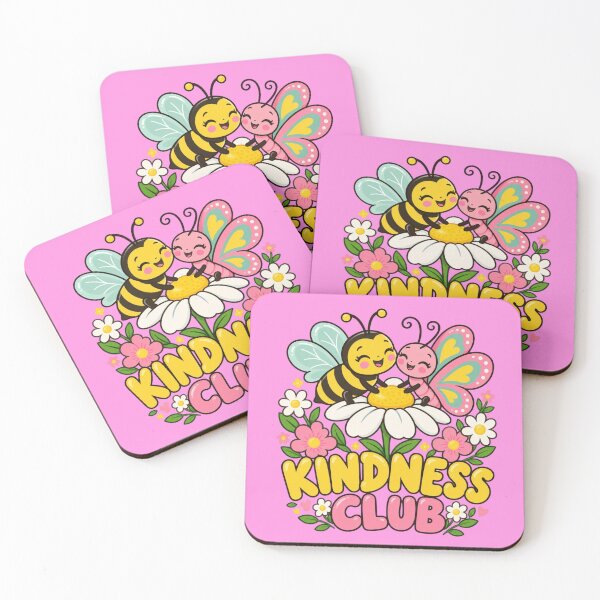 Item preview, Kindness Club Cute Bee Butterfly Daisy designed and sold by MH Digital Studio .