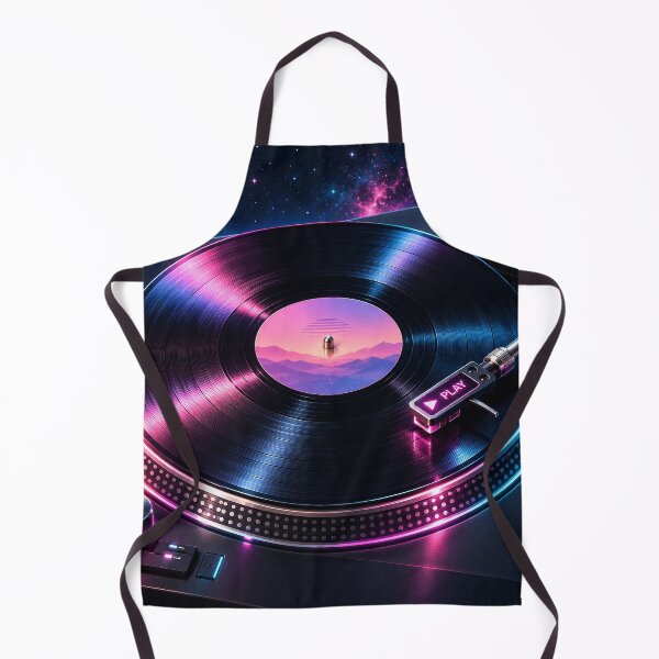 Item preview, Cosmic Neon Vinyl Turntable designed and sold by The-Library.