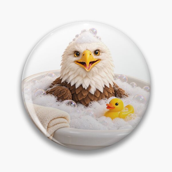 Item preview, Bald Eagle Bathtub Duck Day designed and sold by Sillytoe.