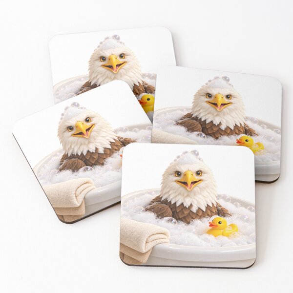 Item preview, Bald Eagle Bathtub Duck Day designed and sold by Sillytoe.