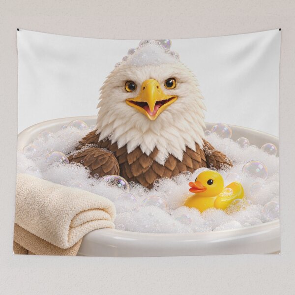 Item preview, Bald Eagle Bathtub Duck Day designed and sold by Sillytoe.