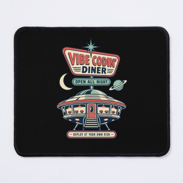 Item preview, Vibe Codin' Diner — Deploy at Your Own Risk designed and sold by Numerous-Niches.